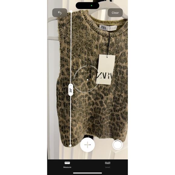 NWT Zara foil knit animal print top, $70 Sm - Picture 5 of 8
